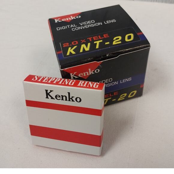 Vintage Kenko KNT-20 Digital Convertion Video Camera Lens w Stepping Ring - Picture 2 of 7